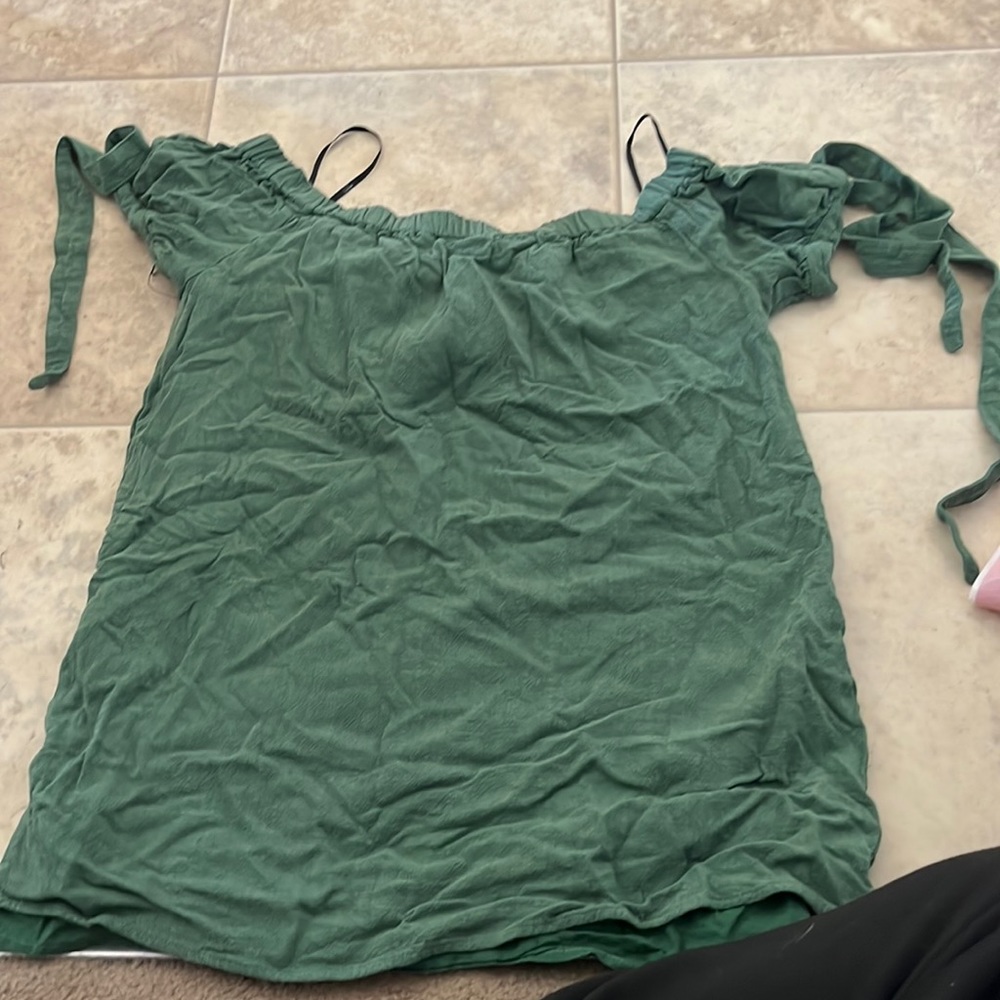 Off the shoulder dress!